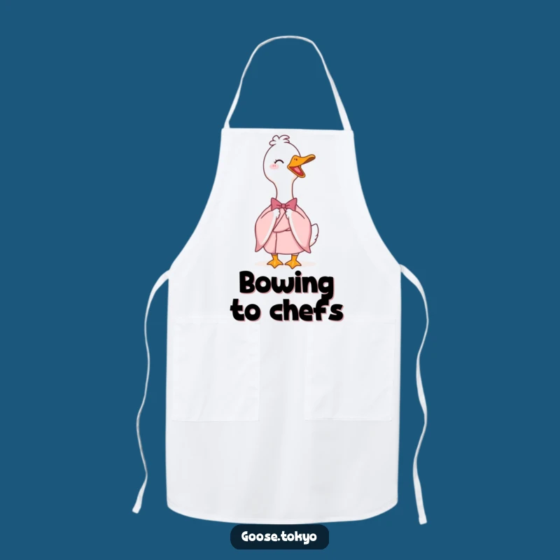Funny Goose Kimono Apron - Kitchen Elegance, Perfect Humorous Cooking Gift