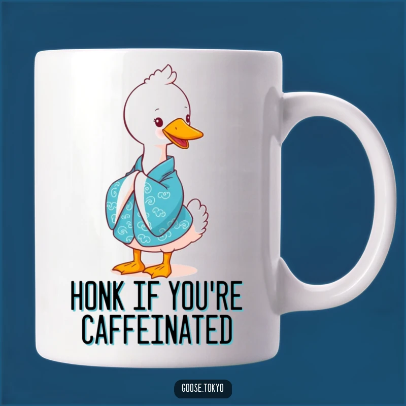 Funny Goose Kimono Mug: Cute Bowing Bird - Perfect Gift Idea!