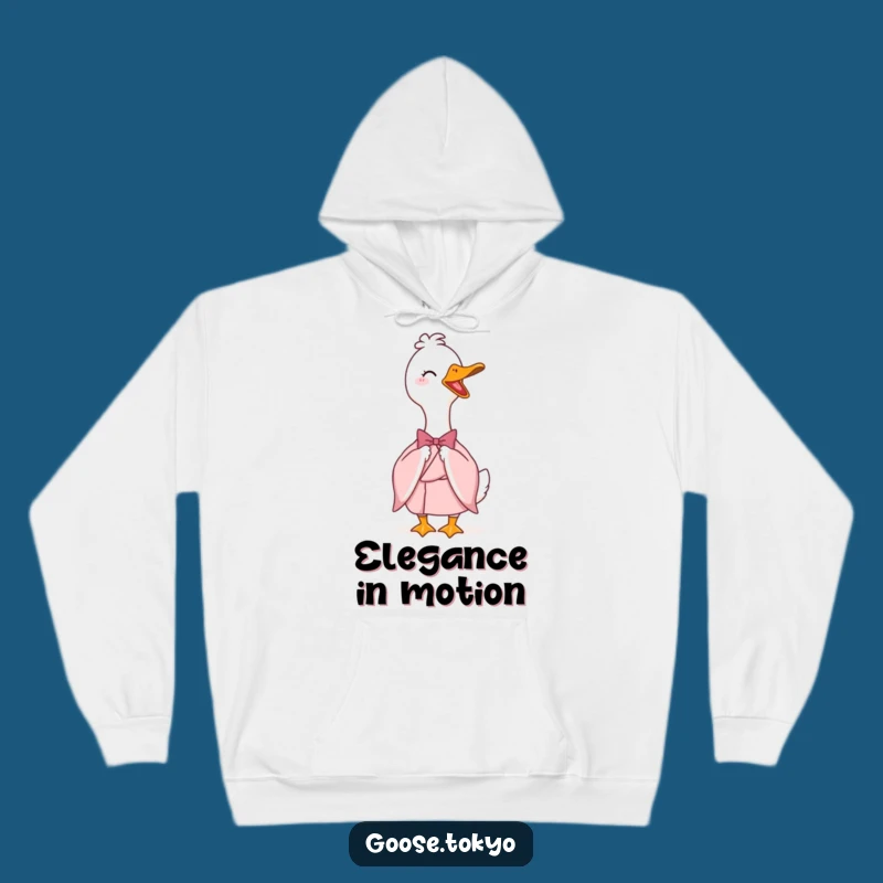 Funny Goose Kimono Hoodie - Cozy Pink Elegance, Perfect Humorous Gift