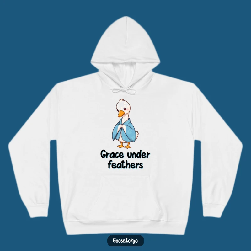 Cozy Funny Goose Hoodie: Elegant Comfort with a Touch of Humor