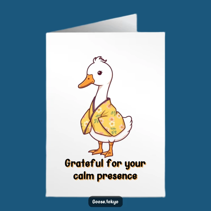 Free Printable Goose Thank You Card: Express Thanks with Calm, Funny Downloadable Art!