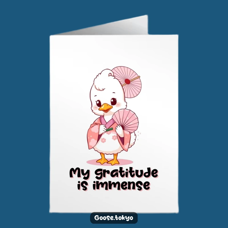 Free Printable Thank You Card: Goose's Fan Funny & Gracious Downloadable