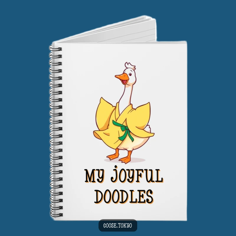 Funny Goose Notebook: Yellow Kimono Twirl Journal - Creative Gift!