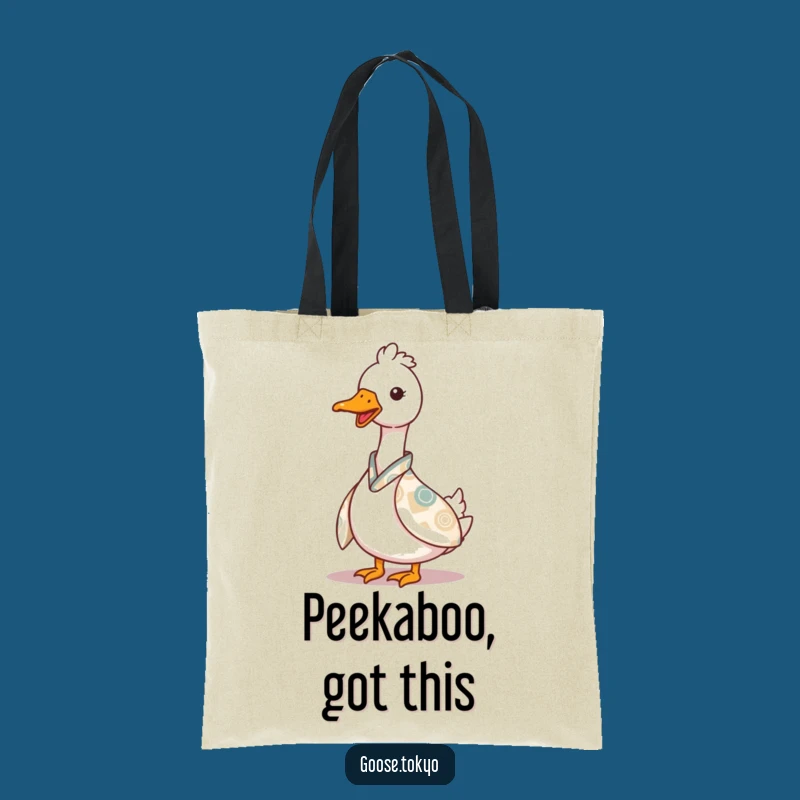 Funny Goose Tote Bag: Peeking Kimono Holder - Stylish Gift!